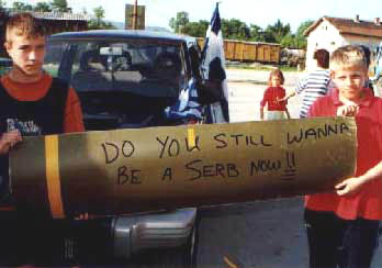 BOMBS DROPPED ON SERBIAN CHILDREN DURING ILLEGAL NATO AGGRESSION IN 1999...
